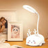 Cute Elk Lamp USB Rechargeable Reading Light,LED Desk Lamp for Kids, Portable LED Table Light, Flexible Gooseneck Eye-Care Cartoons Small Desk Lam...