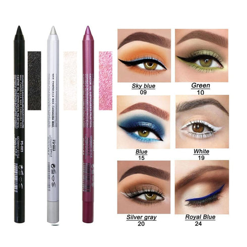 2 colors Eyeliner Pen, Eye Shadow Pencil, Pearl Eyeliner Kit Metallic Eyeliner Pencil Glitter Eyeliner for Women Eye&Lip Liner Professional Eye Ma...