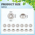 UNICRAFTALE About 50pcs Rondelle Stopper Beads with Rubber Inside Metal Loose Beads 2mm Hole Stainless Steel Bead Spacers for Jewelry Making Findi...