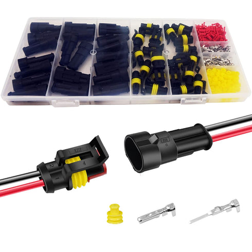 20 Kits 2 Pin Connector Automotive Electrical Connectors Quick Connect Waterproof Connector 2 Way Wire Connector...