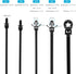 210 PCS Universal Nylon Push Mount Cable Zip Ties Assorted Sizes, Heavy Duty Nylon Push Mount Self Locking UV Resistant Wire Ties, 5 Most Popular ...