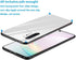 Designed for Samsung Galaxy Note 10 Plus Cases with Tempered Glass Quality Back+TPU Frame Hybrid Shell,Slim Covers,Anti-Drop,White...