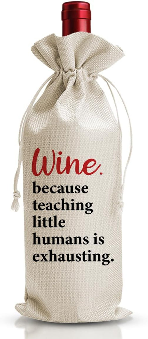 Thank You Teacher Gift Wine Bag For Women Man Male Her From Student Grad, Farewell Graduation Party Decor Favors or Supply, Teachers Appreciation ...