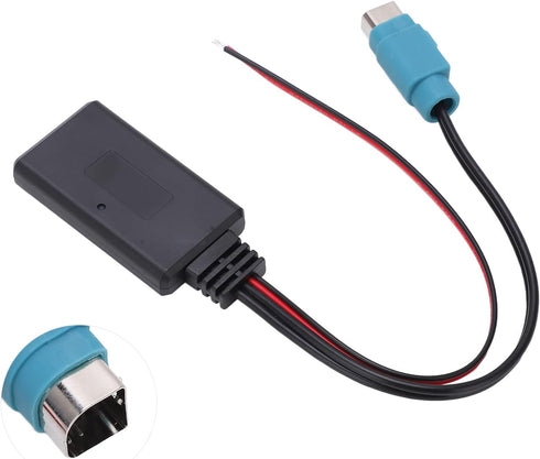 Acouto Bluetooth AUX in Cable Adapter Stereo Input Cable Bluetooth Adapter Replacement for Alpine CDE?W203Ri X303 X305 X301 for CDA-9852/E for CDE...