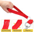 Chain Leash Metal Trainning Leash Stainless Steel with Soft Padded Handle for Heavy Duty Dogs.(XL, Red Handle)...