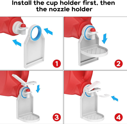 Laundry Detergent Cup Holder,Nozzle Upgraded Labor-Saving Switch Easily No More runny or Messy Laundry Detergent?Laundry Cup Holder and drip Tray...