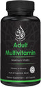 Halal Complete Multivitamin Capsules for Adults Men & Women | 42 Fruit & Vegetable Blend with Iron, Zinc, CoQ10, Folic Acid, and Vitamin A, B1, B3...