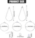Inbagi 481 Pcs Earring Making Kit Jewelry Making Supplies Bulk Earring Findings with Teardrop and Round Beading Hoops Earring Hooks Open Jump Ring...