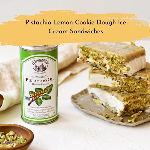 La Tourangelle, Roasted Pistachio Expeller-Pressed Oil for Cooking, Baking, and Beauty, Adds Flavor to Vinaigrettes, Sauces, Marinades, Green, 8.4...