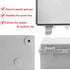 Sunnyglade ABS Plastic Dustproof Waterproof IP65 Junction Box Universal Durable Electrical Project Enclosure with Lock (3.9"x7.9"x2.8")...