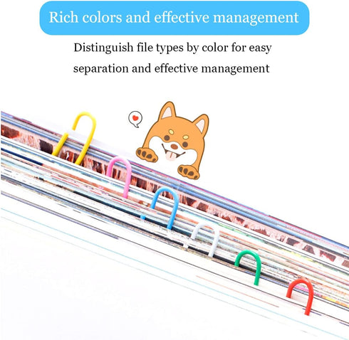 200 Paper Clips 2in Colored Paper Clips Large Paper Clips Reusable Paper Clips for School Office Folders Bookmarks DIY Albums Etc...