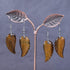 Gemstone Crystal Healing Reiki Chakra Handmade Angel Wing Dangle Earrings...