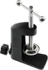 1PCS Black Aluminum Alloy Desk C-Clamp Desk Light Mounting Cantilever Bracket With Adjustable Screws for Microphone Arm and Desktop Table Lamp...