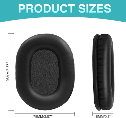 Sony MDR-7506 Replacement Ear Pads, Headphones Replacement Pads Also Fits MDR-V6 MDR-CD900ST, Earpads Cushions with Soft Leather, Memory Foam...