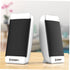 Mobestech Computer Speakers 2pcs Portable Notebookwhite Wired Sound Powered Speakers for Desktop Mini Speaker Multimedia Loudspeaker USB Stereo Co...