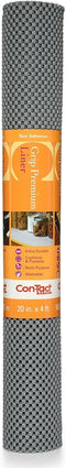 Con-Tact Brand Grip Premium Shelf Liner, Thick and Non-Adhesive Drawer Liner, Multi-Purpose and Easy to Use, 20" x 4', Alloy, Pack of 1...