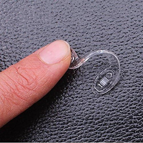 10 Pairs of Silicone Glasses U Shaped Strap Bridge Screw in Silicone Nose Pads Eyewear Accessory...