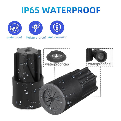 40PCS Waterproof Outdoor Wire Electrical Connectors,Sealant Twist Nuts Caps Cable Terminal Connector Gel for Landscape Light, Building Application...
