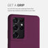 kwmobile Case Compatible with Samsung Galaxy S21 Ultra Case - TPU Silicone Phone Cover with Soft Finish - Bordeaux Violet...