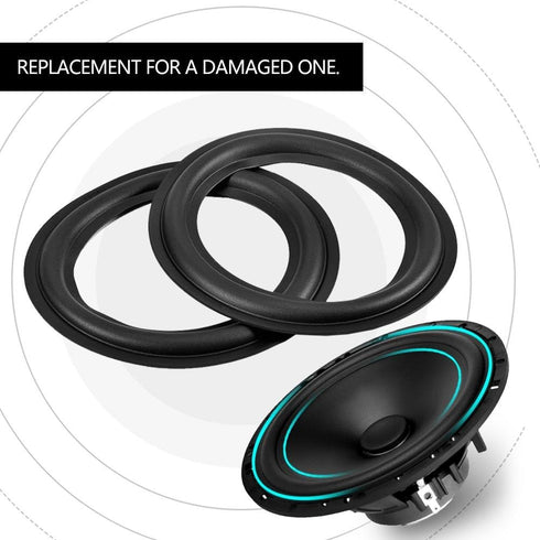 2pcs 6 inch Perforated Rubber Speaker Foam Edge Surround Rings Replacement Parts for Speaker Repair or DIY...