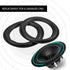 2pcs 6 inch Perforated Rubber Speaker Foam Edge Surround Rings Replacement Parts for Speaker Repair or DIY...