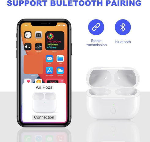 Upgraded Wireless Charging Case Compatible with AirPods Pro 1st & 2nd Generation, for AirPods Pro Charging Case Replacement Only,Air Pod Pro Charg...