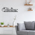 This is Us Our Life Our Story Our Home Metal Word Sign Decor Black, Home Decor Metal Decorations for Living Room Bedroom, Inspirational Letters Qu...