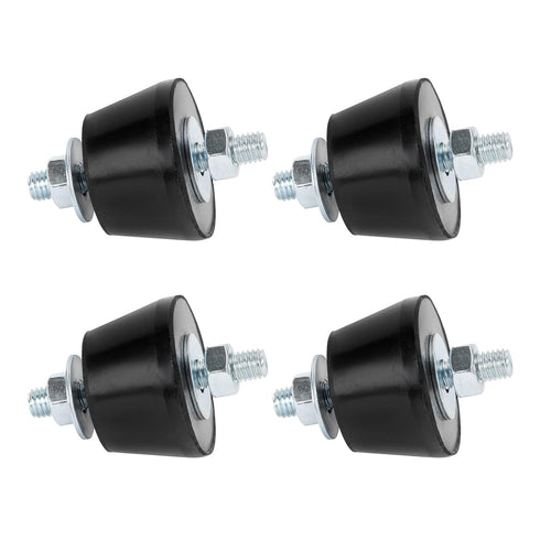 Rubber Studs Shock Absorber M8 40x26mm 4 Pack Anti Vibration Rubber Isolator Mounts Vibration Isolation Mount for Mini Split Heat Pumps, Air Compr...