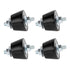 Rubber Studs Shock Absorber M8 40x26mm 4 Pack Anti Vibration Rubber Isolator Mounts Vibration Isolation Mount for Mini Split Heat Pumps, Air Compr...