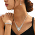 Coucoland Bridal Jewelry Set for Wedding - 4 In 1 Sets Evening Bags for Women Rhinestone Formal Clutch Purses Accessories...