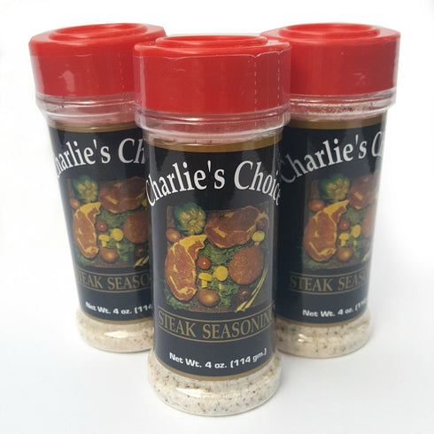 Charlie’s Choice Special Steak Seasoning 3 Pk Best for All Meats (Including grill Sirloin, Ribeye, etc) Beef Pork Chicken Fish 12 OZ...