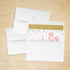 LUXPaper A2 Foil Lined Invitation Envelopes | Peel & Press | 4 3/8" x 5 3/4" | White w/Gold LUX Lining | 70lb. Text | 50 Qty...