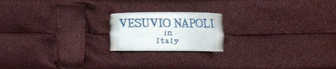 Vesuvio Napoli Narrow NeckTie Extra Skinny CHOCOLATE BROWN Men's 1.5" Neck Tie...