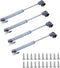 80N/18 lb Gas Strut Cabinet Hinge Safety Lift Support, Gas Shock and Soft Opening and Cushioning Telescopic Cabinet Door Rubber Head Gas Spring Su...