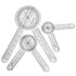 Goniometer Set 3 Pieces 12", 8", 6" Body Measuring Tape - Physical Therapy, Occupational Therapy, Fitness, Medical Protractor Angle Ruler Measurin...