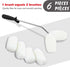 HAUTMEC Smart Paint Roller Kit for Painting Tube and Coin Forms, Mini Roller Frame, Microfiber Roller Covers, Comfortable Handle, Painting Pipes, ...
