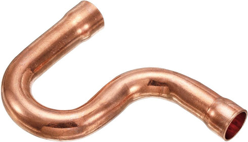 MECCANIXITY Copper P-Trap Pressure Pipe Fitting Welding Tubing Sweat Ends Plumbing Supply 12.7mm(1/2") OD for HVAC Air Conditioning Refrigeration...