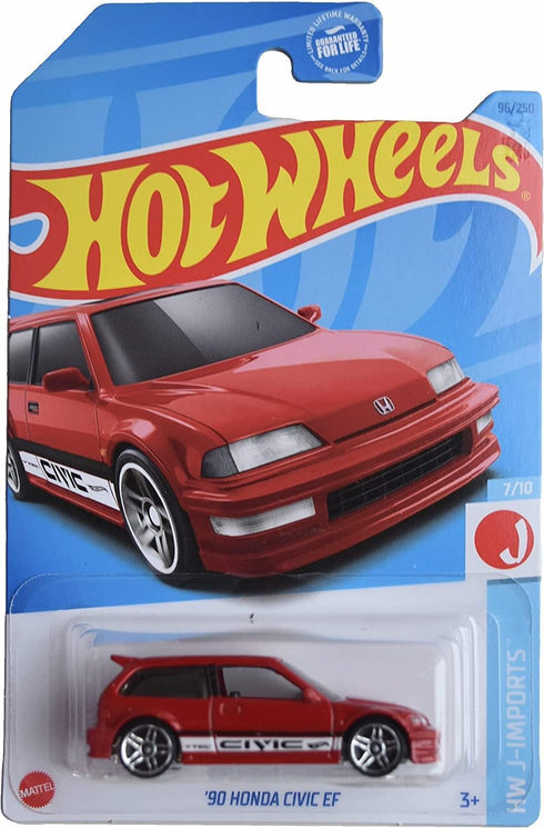 Hot Wheels '90 Honda Civic EF, HW J-Imports 7/10...