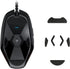 kwmobile Mouse Feet Replacement Compatible with Logitech G303 / G302 Computer Mouse Skates Sticker - Black...