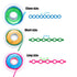 Dental Orthodontic Elastic Rubber Power Chain Braces Bands Short/Long/Close for Teeth Braces (Short, Sky Blue)...