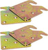 4 PCS Heavy Duty Wood Bed Rail Hook Plates for Headboard and Footboard, Bed Rail Fitting Bracket with Mounting Screws...