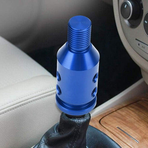 Universal Gear Shift Knob Adapter, Automotive Manual Transmission Non Threaded Shifter Kit Car Aluminum Alloy Racing Replacement Boot Retainer Sti...