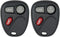 Keyless2Go Replacement for Keyless Entry Car Key Fob Vehicles That Use 3 Button KOBLEAR1XT 15042968 Remote, Self-Programming - 2 Pack...