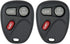 Keyless2Go Replacement for Keyless Entry Car Key Fob Vehicles That Use 3 Button KOBLEAR1XT 15042968 Remote, Self-Programming - 2 Pack...