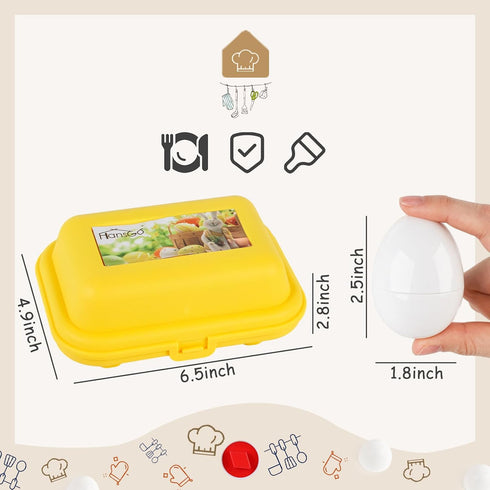 HANSGO 6PCS Matching Eggs shape sorter toy for toddlers 1-3 Educational Toy for Kids Baby Easter Toy Eggs for Boys Girls...