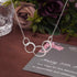 AnotherKiss 50th Birthday Gifts for Women, Sterling Silver 5 Circle Necklace for Her, 5 Rings for 5 Decades Jewelry Gift Ideas...