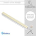 3-Pack - Classic Aluminum Mezuzah Case for Mezuzah Scroll (with Nail), Easy Peel and Stick, (Scroll Not Included) - Weather Proof - Door Mezuzah M...