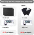 8 MM Thick Felt Furniture Pads (Non-Adhesive), 15’’ x 12’’Black Felt Pads for Furniture, Cuttable Felt Furniture Pads for Hardwood Floors, Thick F...