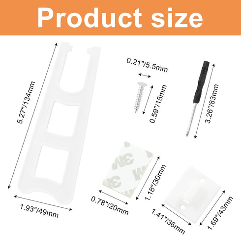 12pcs Easel Back Stand, Plastic Picture Frame Easel Backs, White Adhesive Easel Back Support, Easel Back Frame Holder with 1pcs Screwdriver...