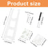 12pcs Easel Back Stand, Plastic Picture Frame Easel Backs, White Adhesive Easel Back Support, Easel Back Frame Holder with 1pcs Screwdriver...